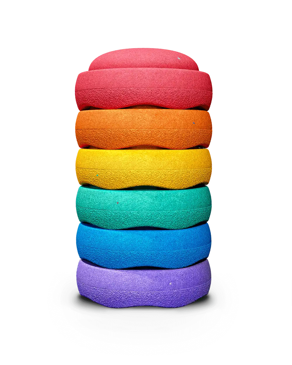 Stapelstein Rainbow Set in leuchtenden Farben als Bewegungsspielzeug zum Mieten